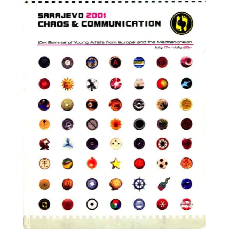 Catalogue cover, Chaos & Communication, Sarajevo 2001